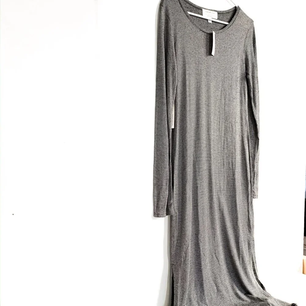 NWT anthropologie cloth & stone striped tee dress S - Picture 3 of 6